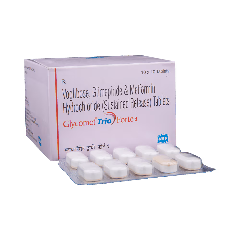 Glycomet Trio Forte 1 Tablet SR